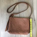 Madewell Brown Tan Woven Puffy Crossbody Bag NI981 New Photo 1