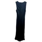 J.Crew High Neck Slip Dress in Luster Crepe Black Size 16 Minimalist LBD Glam Photo 2