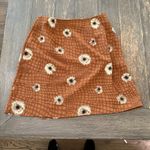 J. Suzette Vintage Sunflower‎ Wrap Skirt Size Small EUC Brown Photo 2