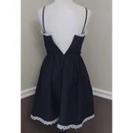Minuet Black Convertible Party Dress Silver Trim Paper Bag Waist by ModCloth Photo 4