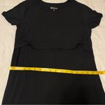 Quince  Black Bamboo Jersey Maternity & Nursing Lounge Midi Dress Photo 4