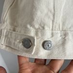 Levi's NWT Women's Ex-Boyfriend Trucker Jacket Butterfly Detail Cream Cotton XS Photo 7