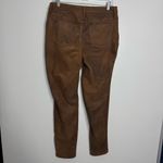 Faux-Suede Worn Luggage Slim Pants Brown Size 8 Chico's Size 1 Photo 4