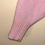 Vintage Fia Italia 1980s Angora Pink Collared Sweater with Lambswool Large Photo 5