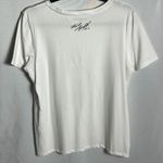 Karl Lagerfeld  Paris Eiffel Tower Tee Pearl Bow White Stretch Shirt M Photo 2