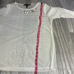 White House | Black Market Elegant White Sheer Top; Medium Women’s Photo 5