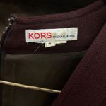 Michael Kors Kors Elegant Burgundy V-Neck Dress—Great fitting dress-size 4 Photo 1