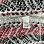 Cato  size‎ XS gray red black open front long sleeve cardigan sweater pockets Photo 4