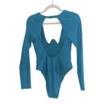 Andrea Iyamah  Amar One Piece Long Sleeve Swimsuit Ocean Blue Size‎ M NWT Photo 3