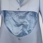 Burberry Women’s Pale Blue Virgin Wool Cut Out Blazer, NWT Photo 8