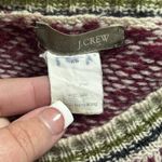 J. Crew Wool Argyle Crewneck Holiday Cabincore Cozy Nordic XS Red Size undefined Photo 8