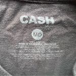 Johnny Cash Womens Black Folsom Prison Flyer Graphic T Shirt Band Tee Sz Medium Photo 4