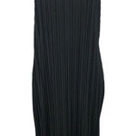 Black Pleated Maxi Dress With Spaghetti Straps Size M Photo 0