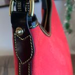 Dooney & Bourke Authentic Leather/signature cotton canvas zip top shoulder bag Photo 8