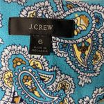 J.Crew  ReImagined Long Floral Bohemian Button Dress Size 6. Teal Multic… Photo 3