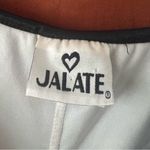 Vintage 90s Jalate Black Velvet‎ Floral Mini Dress Photo 4