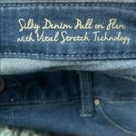 Hot In Hollywood Silky Denim Pull On Flare With Stretch Jeans Size XL Petite Blue Photo 7