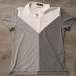 G/fore Colour Block V Melange Tech Jersey Golf Polo 2023 size XL Gray Photo 0