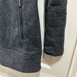 Athleta sweater fleece zip up long hooded jacket light charcoal gray size small Photo 5