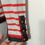J.Crew  striped orange gold button XS Photo 1