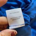 Joie  Silk Blouse Shirt Vneck Tunic Royal Blue XS X-Small Top Shirt Photo 9