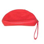 Banana Republic Women’s Bag Half Moon Zip up wristlet Clutch Coral Pink One Size Photo 2