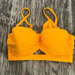 Shade & Shore Vibrant Yellow Strappy Swim Top Size 36D Photo 0