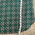 J.Crew 🦋 Lattice Medallion Teal Pale Pink Long Sleeve Blouse Cotton Silk Size 4 Photo 6