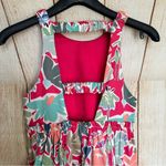 ZARA  Pink Floral Open Back Mini Dress Vibrant Vacation Photo 4