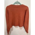 Wilfred Free Mavis Henley Ribbed Cropped Long Sleeve Top Sz M Terracotta Brown Size M Photo 1