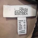 Badgley Mischka Belle by Illusion Lace Overlay Long Sleeve Sheath Dress Black 2 Photo 4