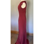KLEINFELD Formal Dress Sz 6 Gown Bridesmaid Prom Holiday Burgundy Red Party EUC Photo 5