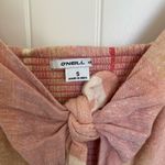 O'Neill EUC O’NEILL women’s Elijah midi striped cap sleeve tied‎ bow dress small Photo 3