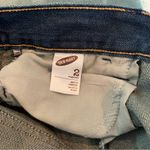 Old Navy 2010 Denim Distressed Fringe Mini Skirt 2 Photo 4