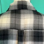 Forever 21 brand Black and White Flannel Shirt Photo 5