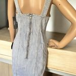 Lulus NWT Lulu’s Stylish Daze Light Wash Denim Sleeveless Bustier Mini Dress M Photo 6