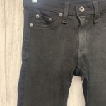 Rag and Bone Womens Size 27  Lamb Leather Front Jeans Black EUC Photo 1