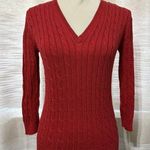 Michael Kors Michael By Red Knit Pullover Sweater Sz S - Works For XS as Well Photo 0