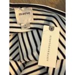 Maeve  Anthropologie Black White Ruched Striped Strapless Top Sz LG New with Tags Photo 6