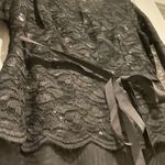 Miss Kim USA Black illusion long gown with lace and sequin upper NWOT SIZE LARGE Photo 4