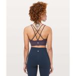 Lululemon Pushing Limits Bra Cyber Purple Size 6 Strappy Longline Photo 7