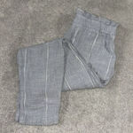 Free People  striped wild coast cropped trouser pants‎ size 2 Blue White Pockets Photo 0