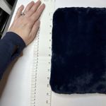 Hat Attack Faux Fur Clutch Blue Black New Photo 7