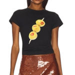 Tyler McGillivary Stella Tee Olive Martini Black Graphic Babydoll T Photo 0