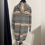 Monteau  long knit cardigan sweater hoodie. Size Small. Photo 4