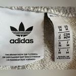 Adidas  Womens Gray Essential French Terry Athletic Shorts. Drawstring Medium 3” Photo 5