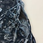 Disturbia Faefire Foil Print Velour Cut Out Mini Dress Dusky Blue Mushroom Print Size 4 Photo 11