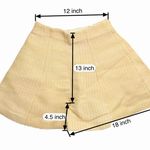 NWOT Vintage Designer Straw High Waisted Flared Shorts High Rise Wide Leg Size M Yellow Size M Photo 3