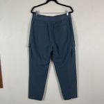 Athleta  Endless High Rise Cargo Pants Women Size 14 Blue Zip Pockets Activewear Photo 8