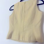 Ann Taylor  100% Silk Butter yellow V neck vest size 2P Photo 13